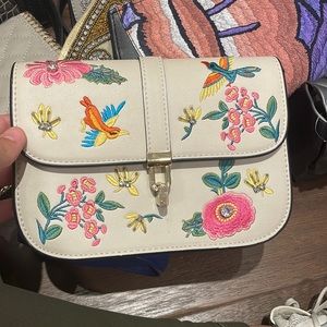 Topshop flowery purse